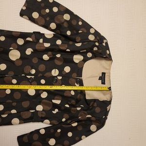 Brown polkadot blazer